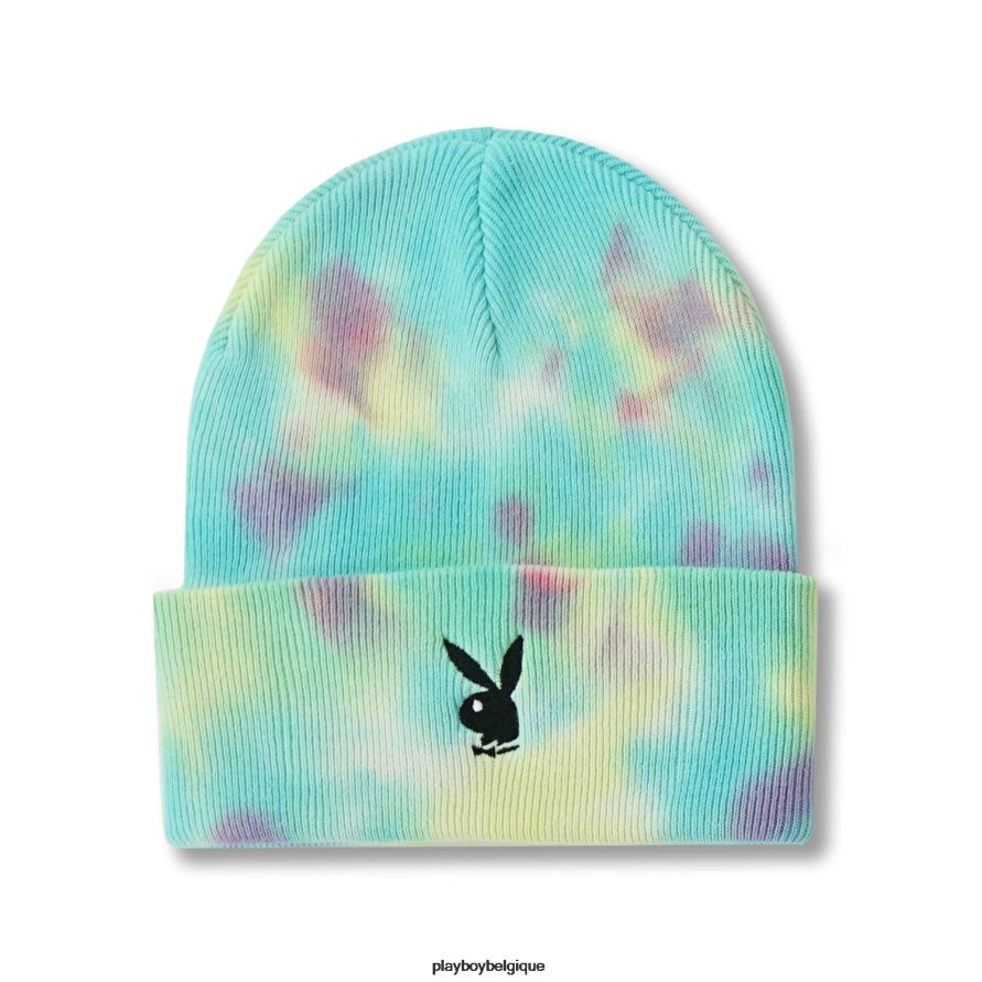 bonnet en tricot tête de lapin tie-dye Playboy accessoire brume de framboise Hommes 224ZVZ723