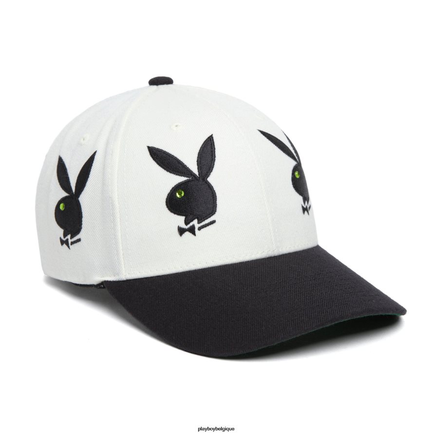 chapeau à 6 panneaux en strass Playboy x HUF accessoire blanc Hommes 224ZVZ789