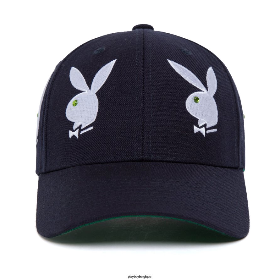 chapeau à 6 panneaux en strass Playboy x HUF accessoire marine Hommes 224ZVZ788