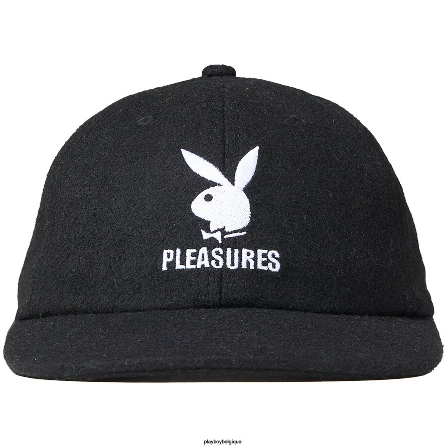 chapeau à bretelles en laine Playboy x Pleasures accessoire noir Hommes 224ZVZ741
