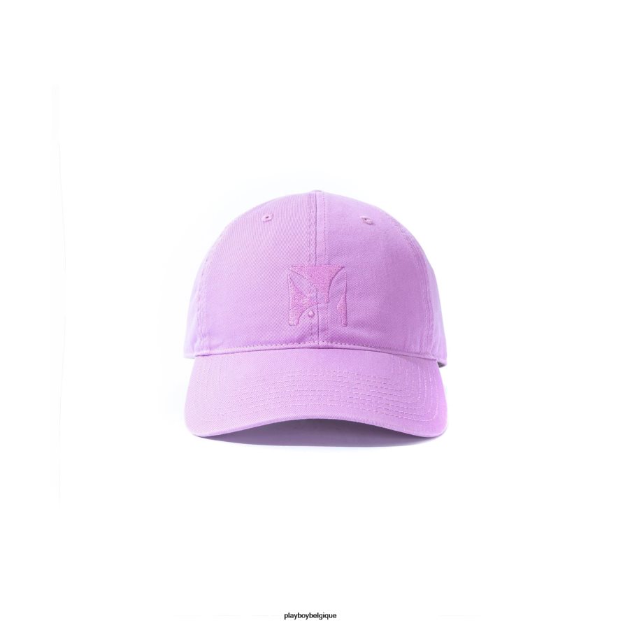 chapeau de papa réglable avec logo n950pb Playboy accessoire mauve Hommes 224ZVZ719