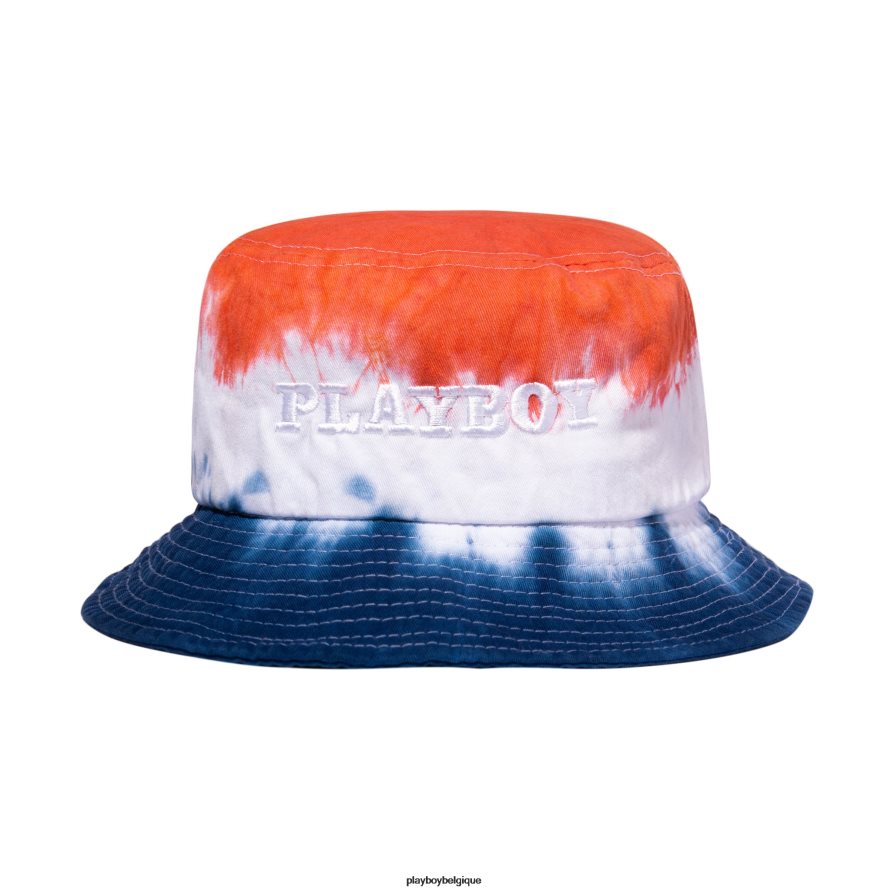 chapeau de seau tie-dye de couverture de juillet 1977 Playboy accessoire original Hommes 224ZVZ805
