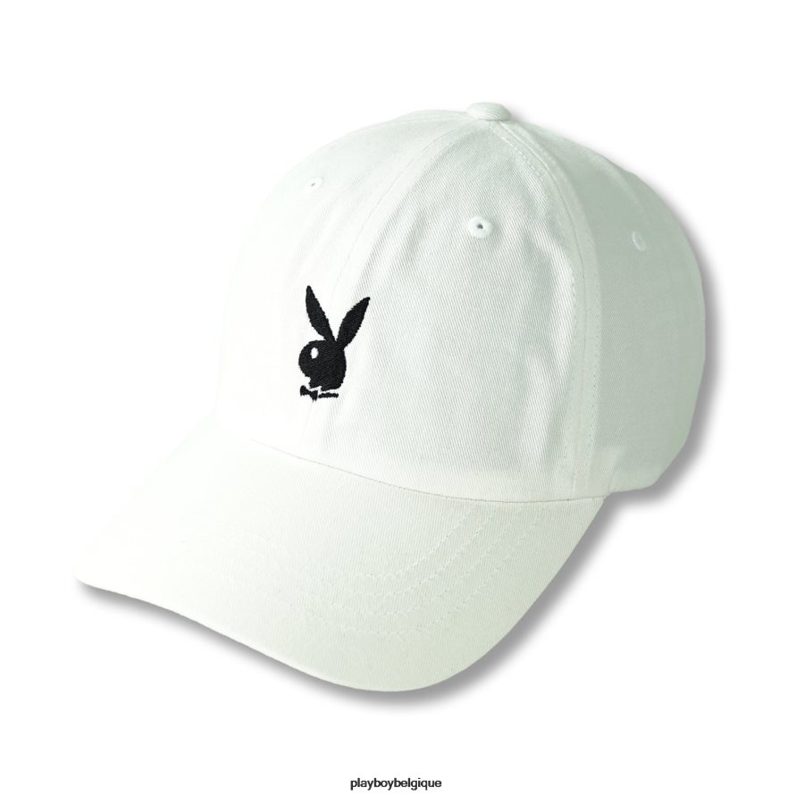 chapeau réglable avec logo tête de lapin Playboy accessoire blanc Hommes 224ZVZ705