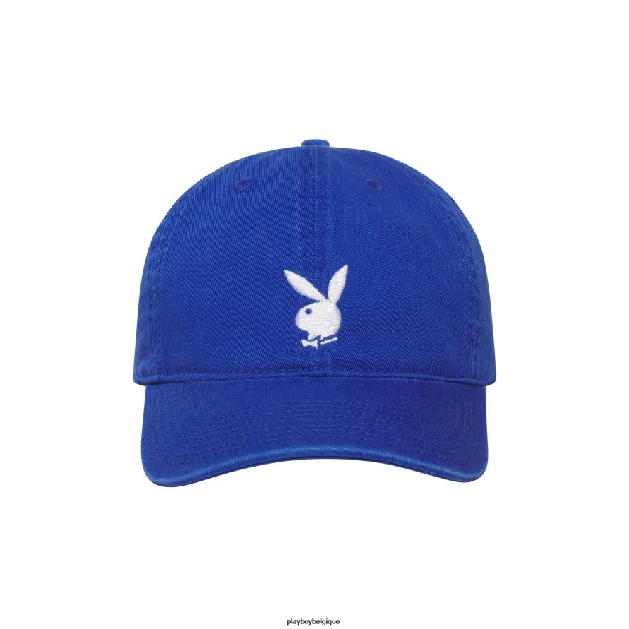 chapeau réglable avec logo tête de lapin Playboy accessoire bleu Hommes 224ZVZ785