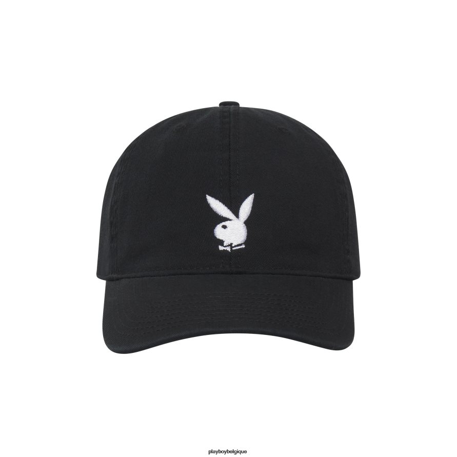 chapeau réglable avec logo tête de lapin Playboy accessoire noir Hommes 224ZVZ778