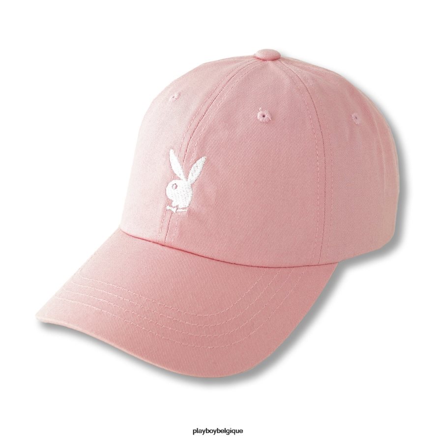 chapeau réglable avec logo tête de lapin Playboy accessoire rose Hommes 224ZVZ706