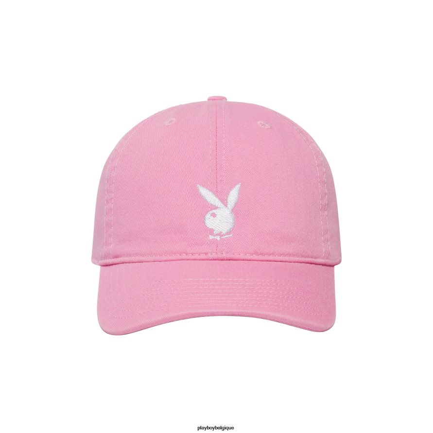 chapeau réglable avec logo tête de lapin Playboy accessoire rose Hommes 224ZVZ786