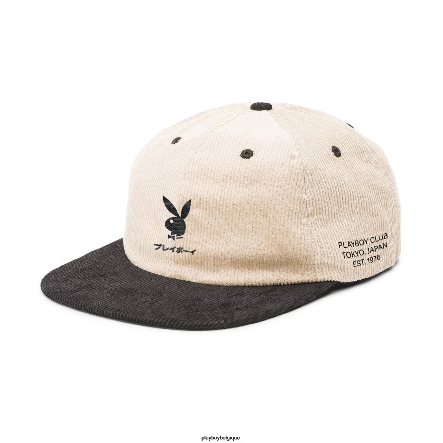 tokyo club kaki bill strapback Playboy accessoire noir Hommes 224ZVZ715