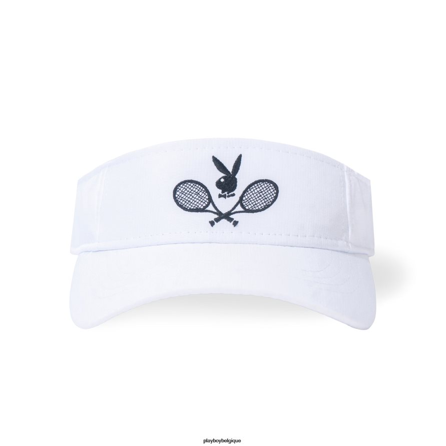 visière de sport anti-déchirure Playboy accessoire blanc Hommes 224ZVZ800