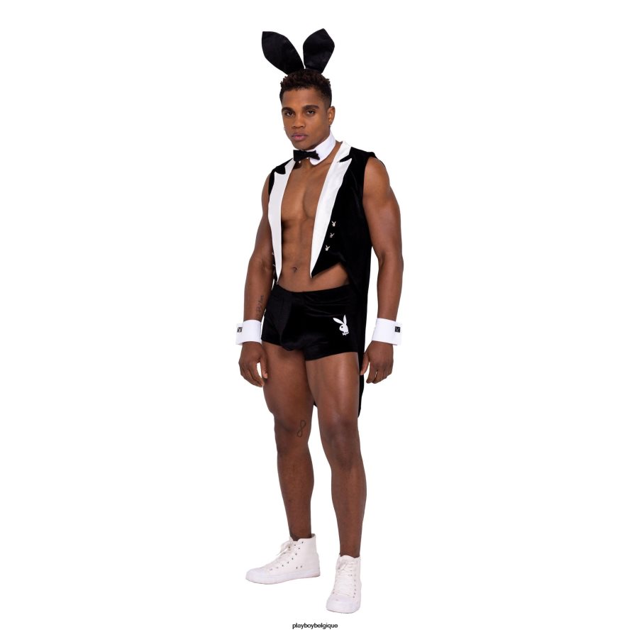 lapin de smoking - ensemble de 8pcs Playboy vêtements noir blanc Hommes 224ZVZ672