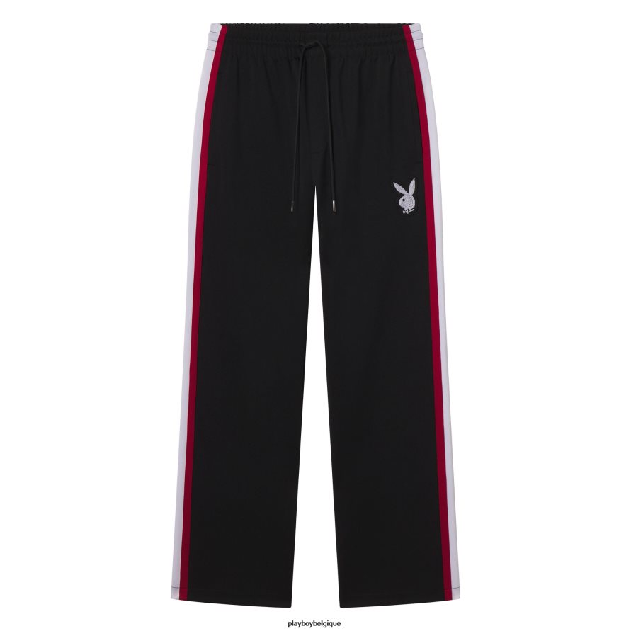 pantalon de survêtement décontracté old school Playboy vêtements noir Hommes 224ZVZ541