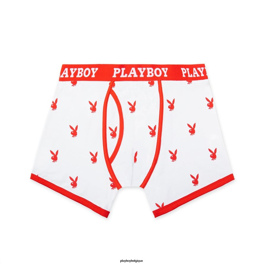 boxer à tête de lapin Playboy vêtements rouge Hommes 224ZVZ703