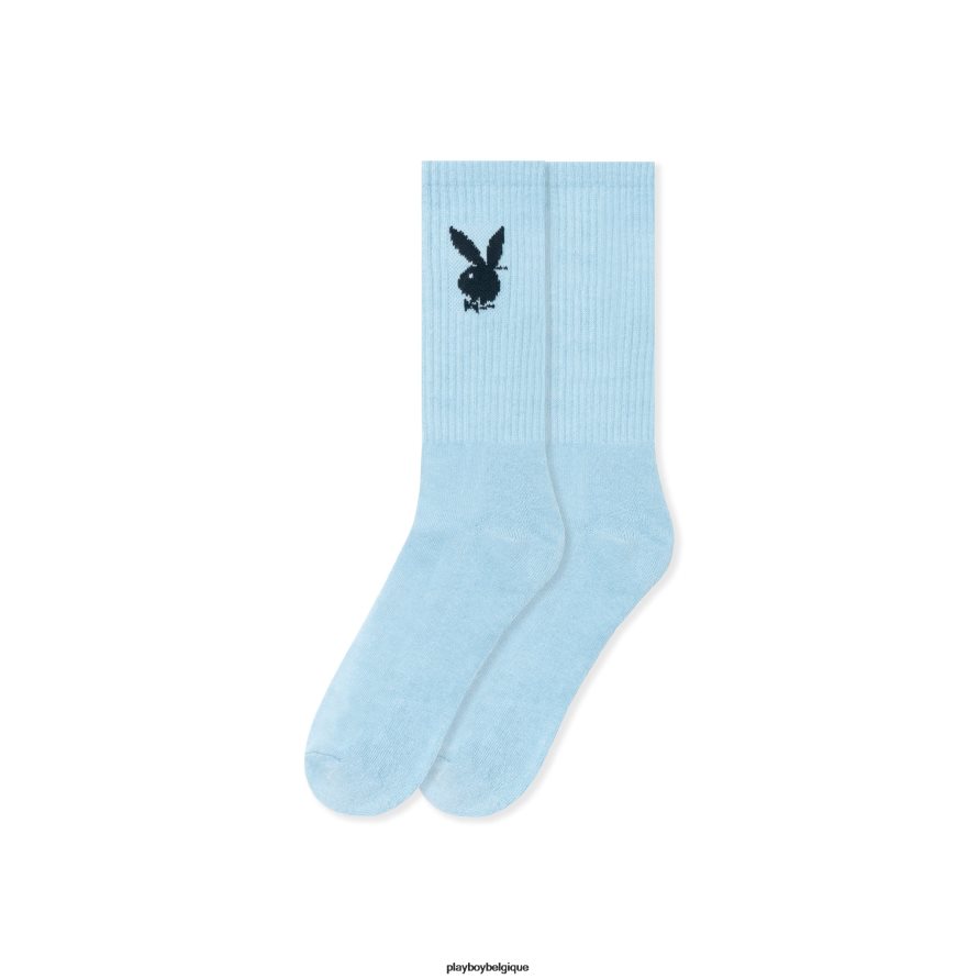 chaussettes classiques à logo Playboy vêtements bleu Hommes 224ZVZ698