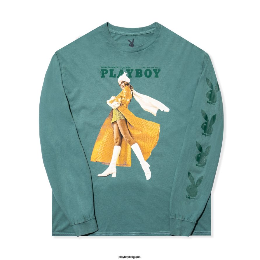 couverture d'avril 1970 à manches longues Playboy vêtements original Hommes 224ZVZ165
