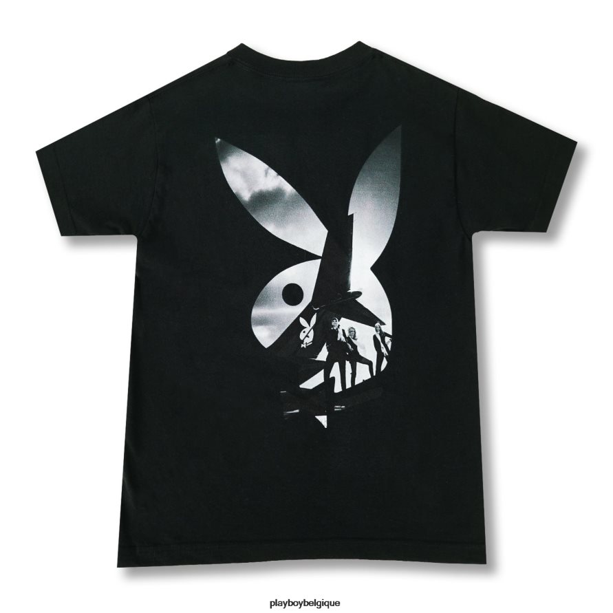 dc9 t-shirt Playboy vêtements noir Hommes 224ZVZ29