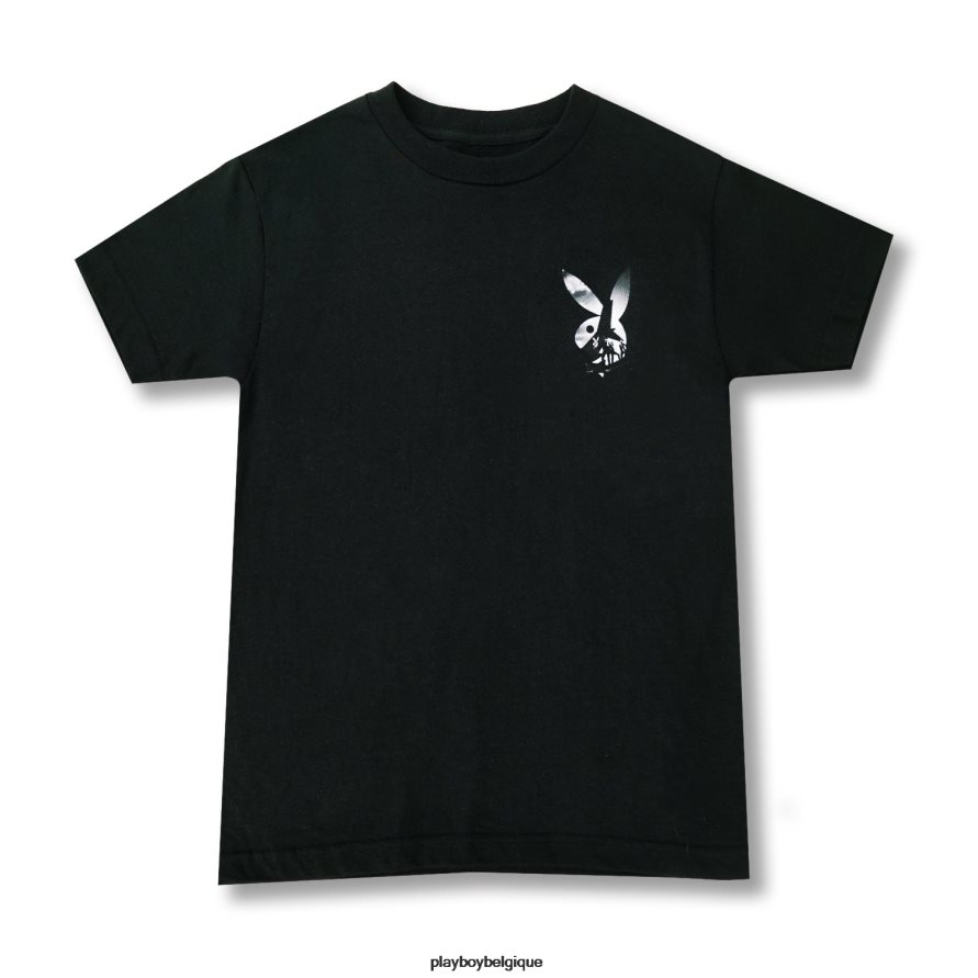 dc9 t-shirt Playboy vêtements noir Hommes 224ZVZ29