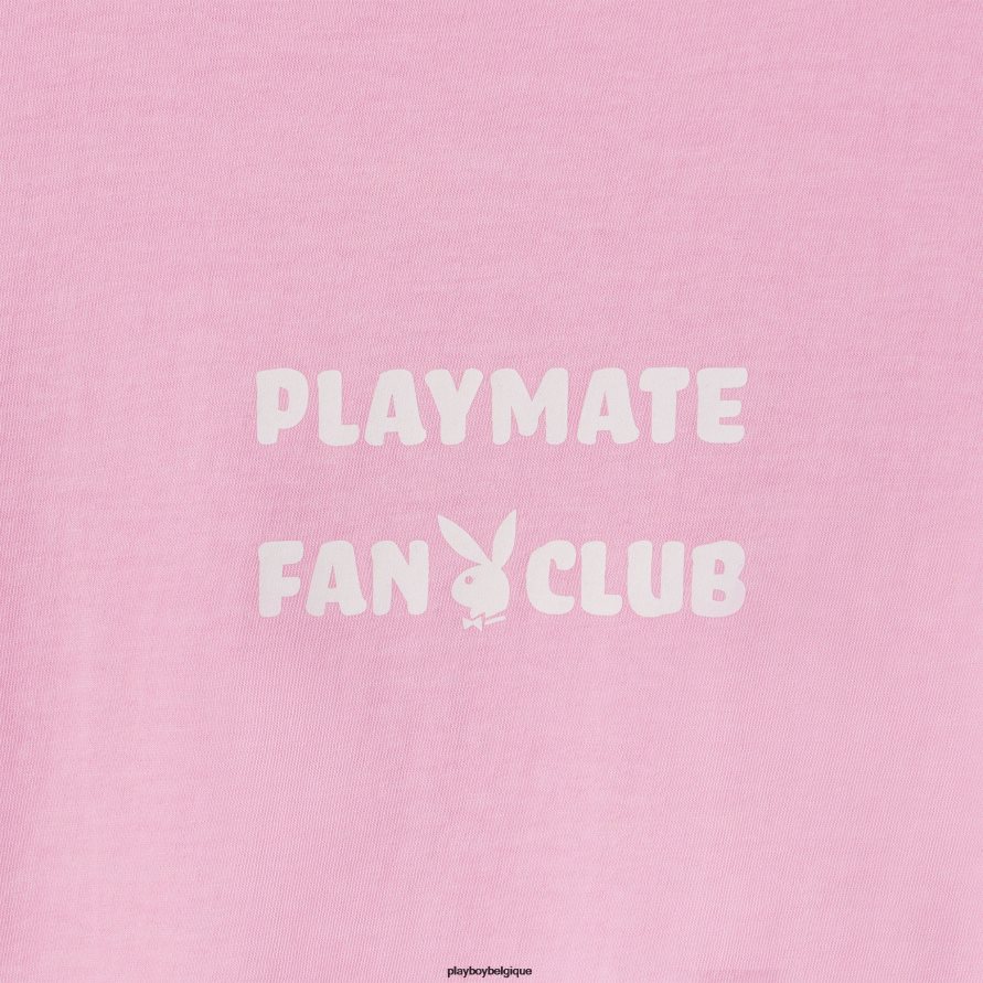 imprimé débardeur compagnon de jeu de l'année Playboy vêtements rose/blanc Hommes 224ZVZ112