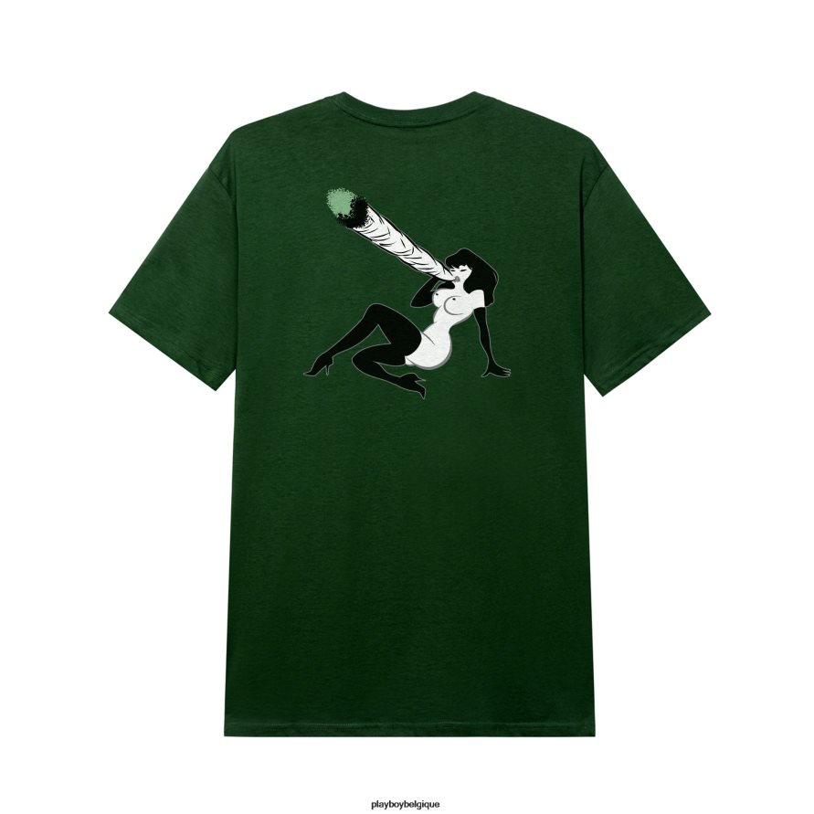 inspirez le t-shirt femlin Playboy vêtements forêt verte Hommes 224ZVZ14