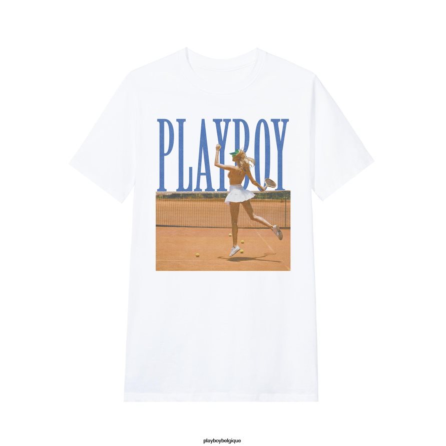 octobre 2018, camarade de jeu, olga del mar, t-shirt de tennis Playboy vêtements original Hommes 224ZVZ51