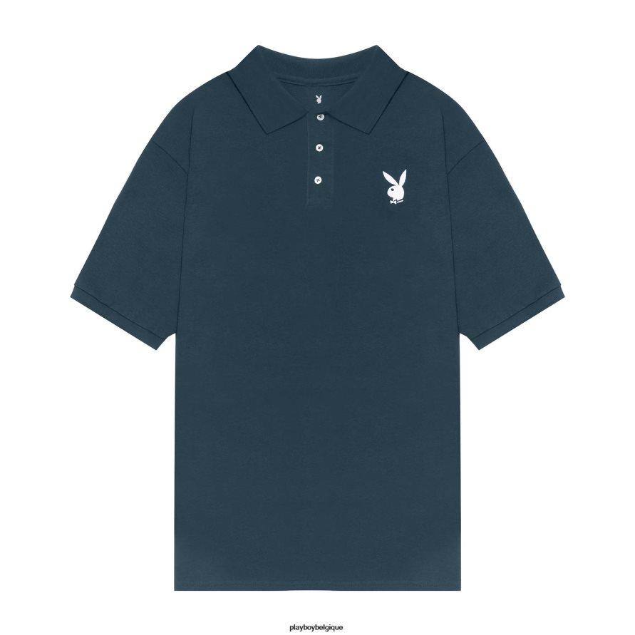 polo classique à tête de lapin Playboy vêtements marine Hommes 224ZVZ251
