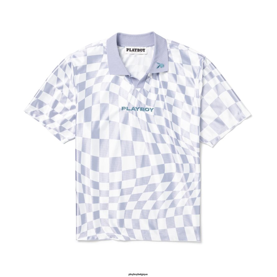 polo ondulé Playboy vêtements original Hommes 224ZVZ160