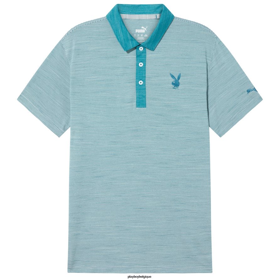 polo puma golf legend Playboy vêtements sarcelle Hommes 224ZVZ224