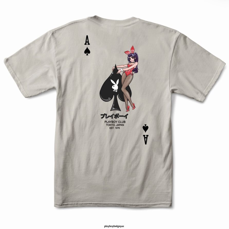t-shirt as de pique 2.0 Playboy vêtements sable Hommes 224ZVZ46