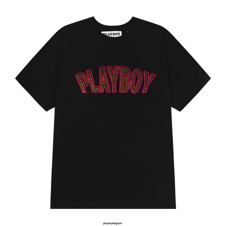 t-shirt à fentes en tête de mât Playboy vêtements limousine allongée Hommes 224ZVZ207