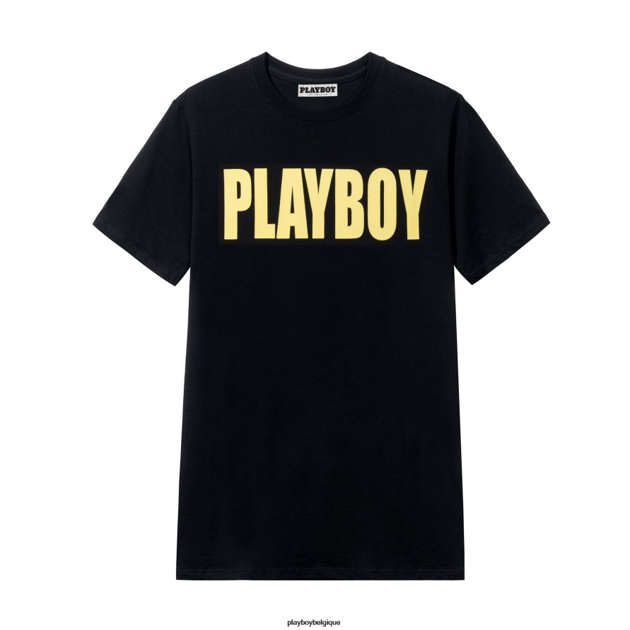 t-shirt à impact Playboy vêtements noir Hommes 224ZVZ299