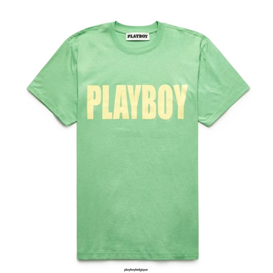 t-shirt à impact Playboy vêtements vert Hommes 224ZVZ300