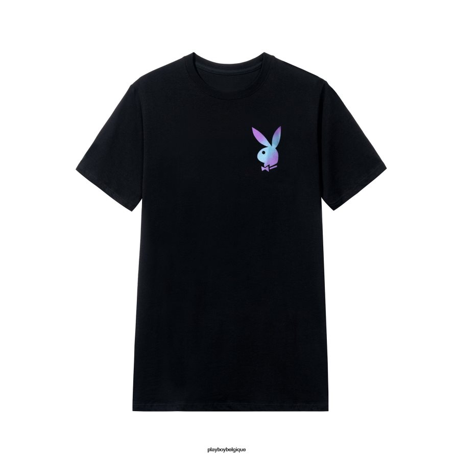 t-shirt à tête de mât à répétition holographique Playboy vêtements original Hommes 224ZVZ298