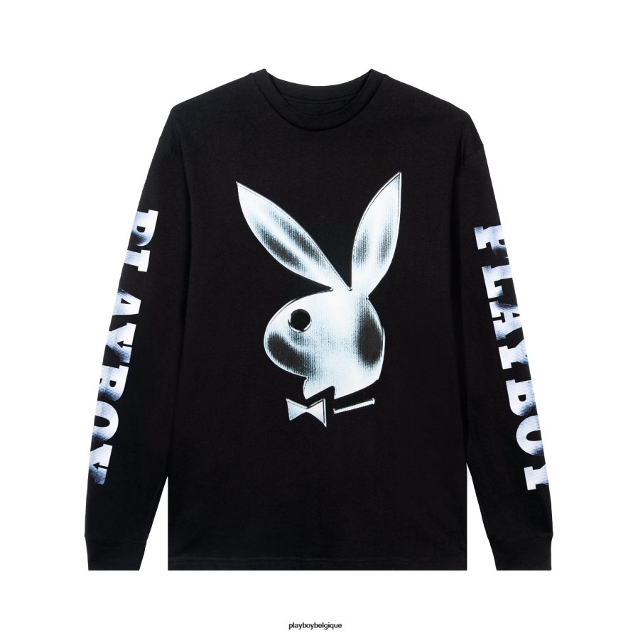 tête de lapin en aluminium à manches longues Playboy vêtements original Hommes 224ZVZ238
