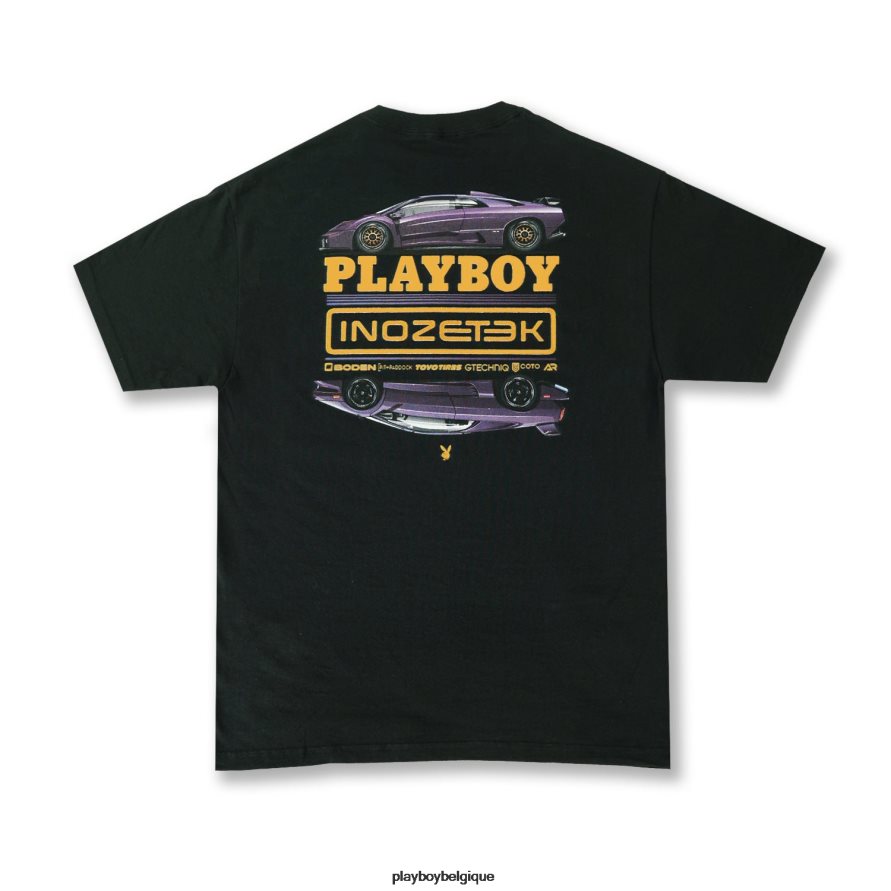 tee Playboy x Inozetek vêtements noir Hommes 224ZVZ318