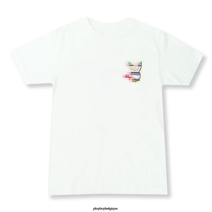 tee-shirt à champagne Playboy vêtements blanc Hommes 224ZVZ92
