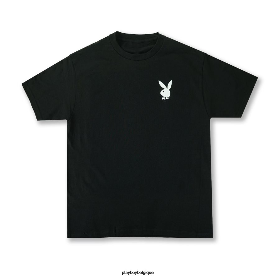tee-shirt kanji Playboy x Coi Leray vêtements noir Hommes 224ZVZ326