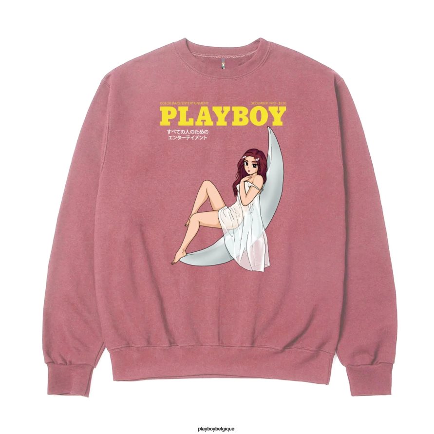 col rond au clair de lune du tokyo club Playboy vêtements pigment marron Hommes 224ZVZ366