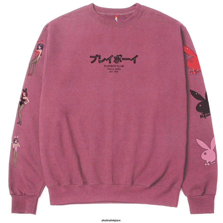 col rond lapin du club de Tokyo Playboy vêtements pigment marron Hommes 224ZVZ344