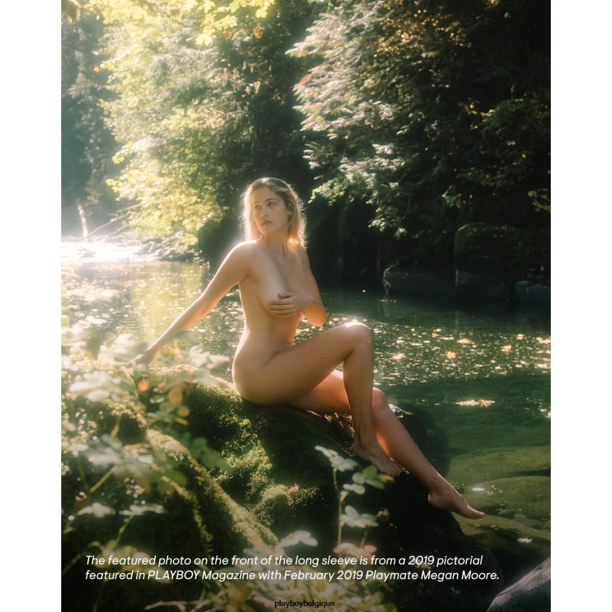 février 2019 playmate megan moore dip-dye manches longues Playboy vêtements original Hommes 224ZVZ478