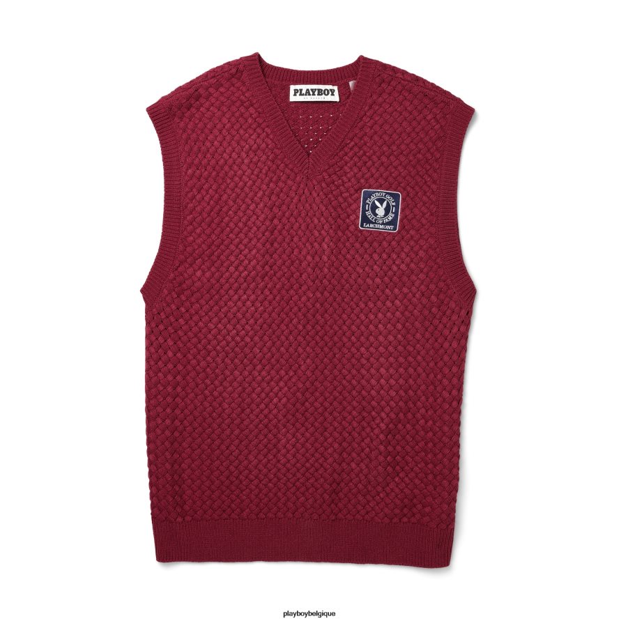 gilet pull du Temple de la renommée Playboy vêtements nouveau marron Hommes 224ZVZ508