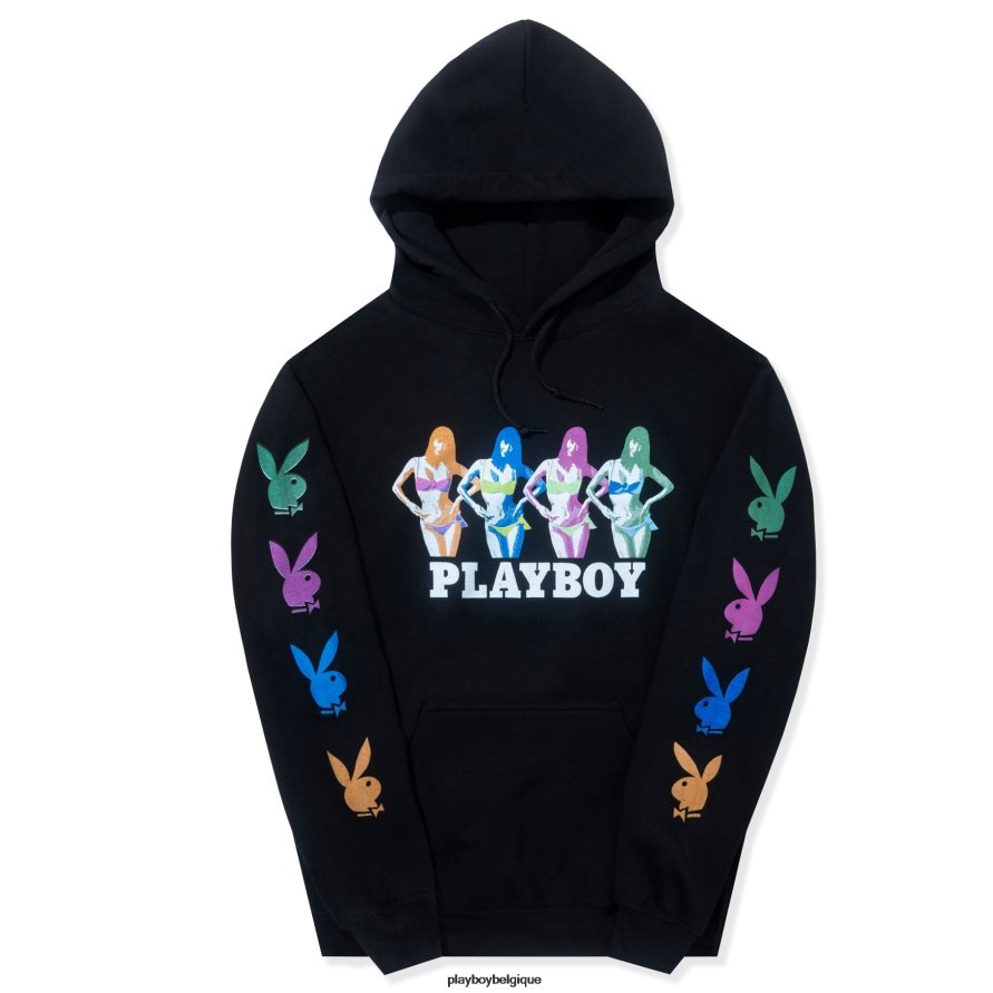 mars 2019, camarade de jeu, miki hamano, sweat à capuche lapin répétitif Playboy vêtements original Hommes 224ZVZ436