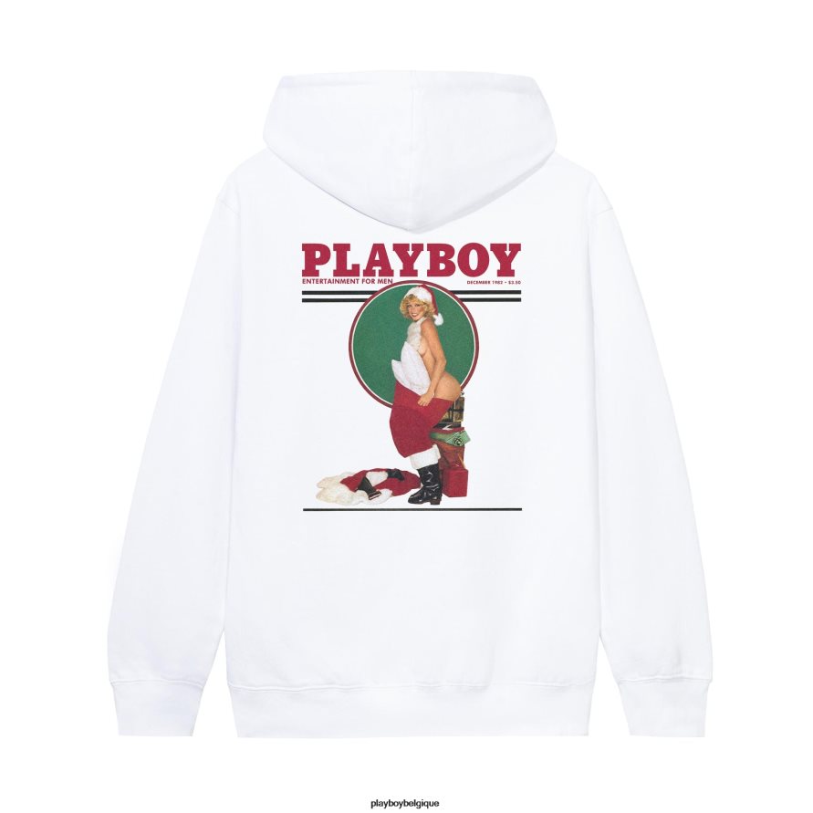 sweat à capuche de couverture de décembre 1982 Playboy vêtements original Hommes 224ZVZ506