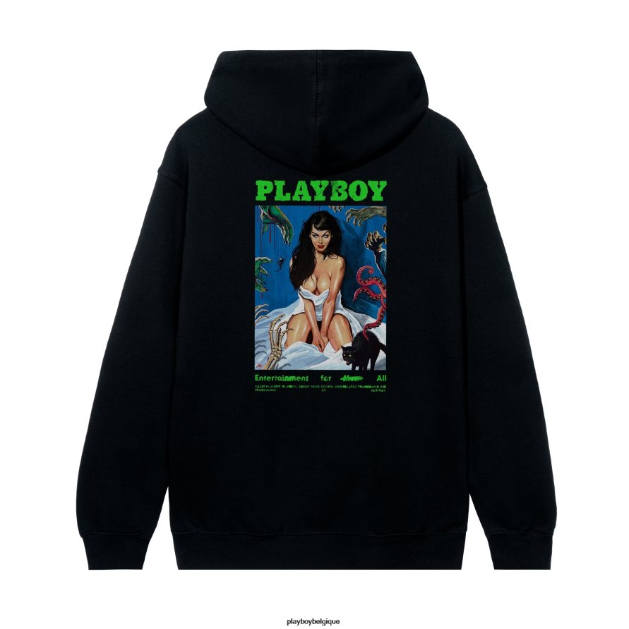 sweat à capuche en-tête de film d'horreur Playboy vêtements original Hommes 224ZVZ385