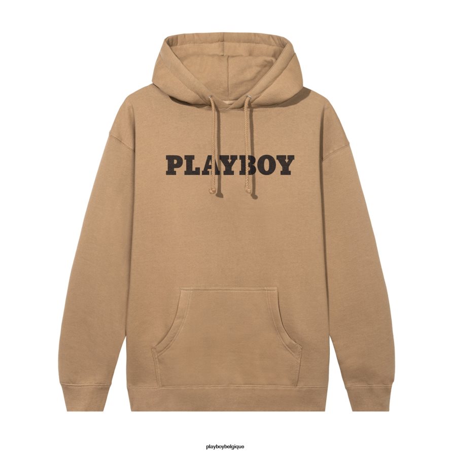 sweat à capuche en tête de mât Playboy vêtements bronzer Hommes 224ZVZ403