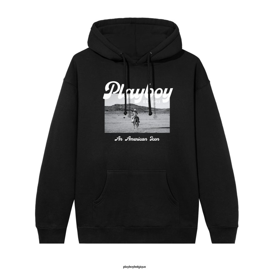sweat à capuche icône américaine desperado Playboy vêtements blanc Hommes 224ZVZ379
