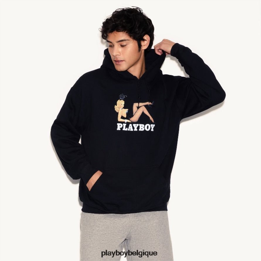 sweat à capuche lapin vintage Playboy vêtements original Hommes 224ZVZ504