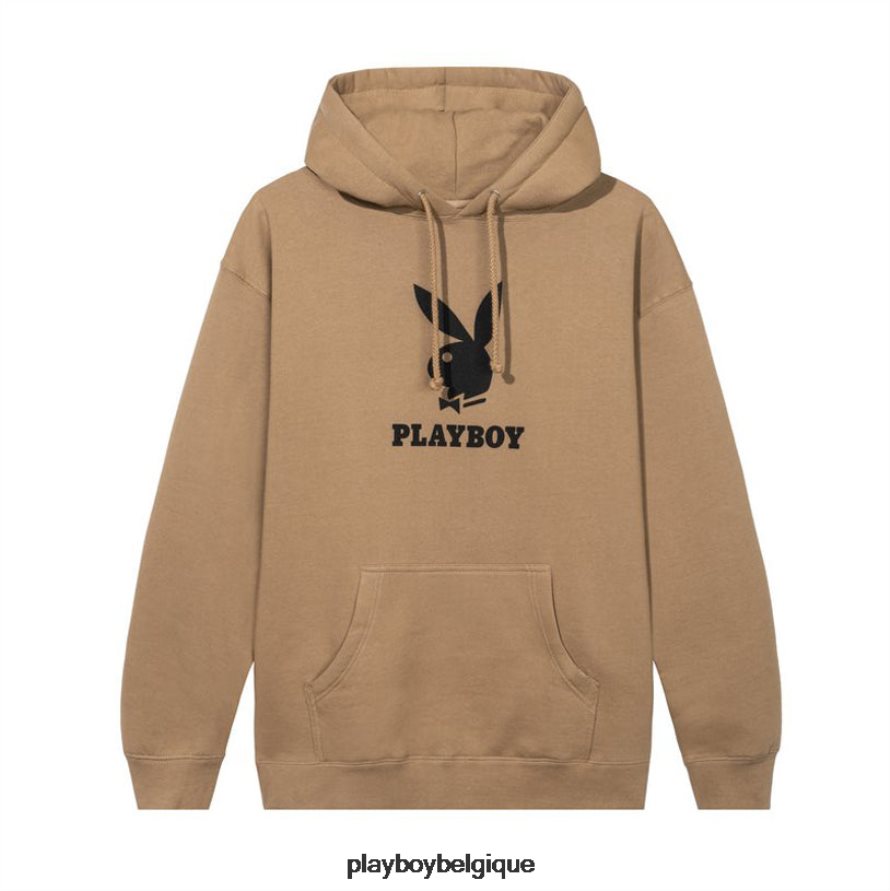 sweat à capuche à logo Playboy vêtements bronzer Hommes 224ZVZ397