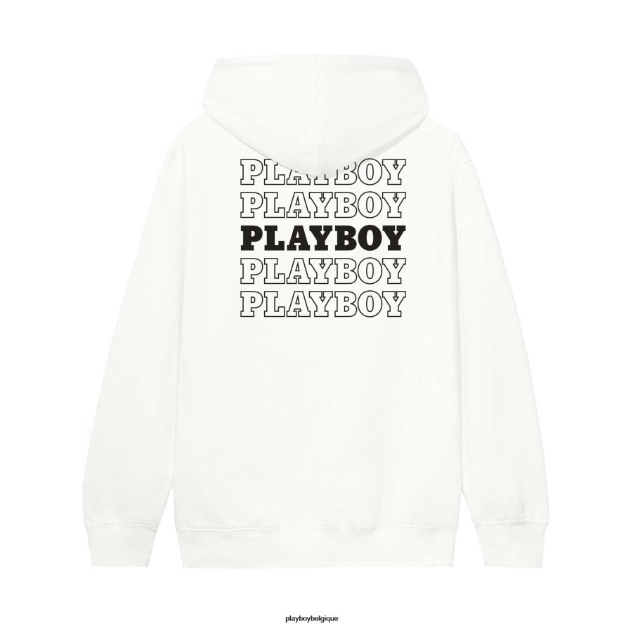 sweat à capuche à tête de mât répétitif Playboy vêtements os Hommes 224ZVZ417