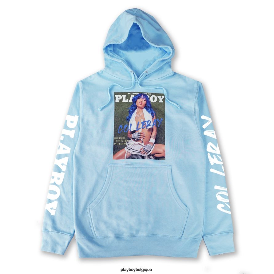 sweat à capuche tennis Playboy x Coi Leray vêtements bleu bébé Hommes 224ZVZ531