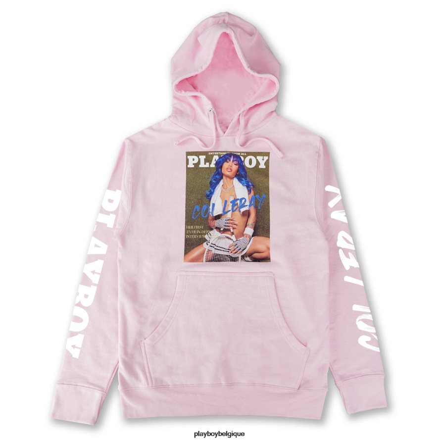 sweat à capuche tennis Playboy x Coi Leray vêtements rose Hommes 224ZVZ532