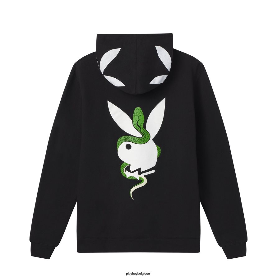 sweatshirt à capuche Playboy x The Great Frog vêtements noir Hommes 224ZVZ499